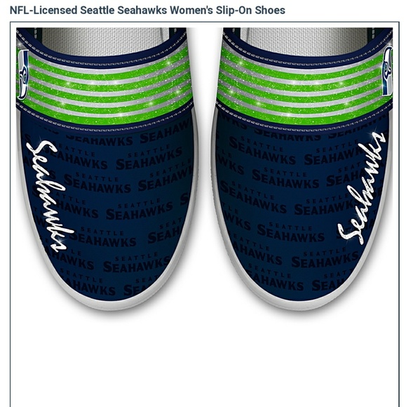 💲⬇️ Seattle Seahawks Slip-On Sneakers - Picture 3 of 6